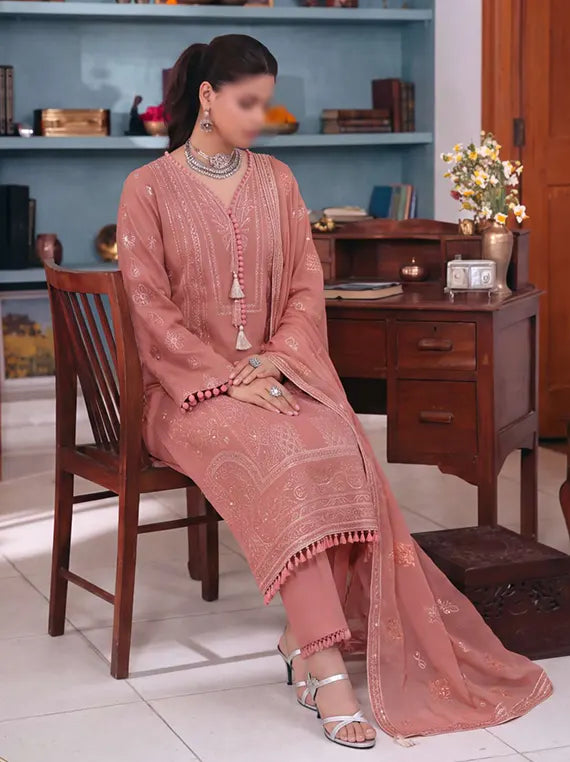 Artistic by Fantak Viscose Embroidered Unstitched Collection'26 V-520 (D-04)
