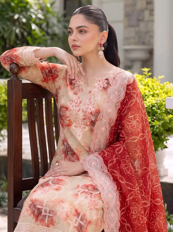 Ayat Embroidered Viscose Boring Unstitched Collection'26 V-3816 (D-06)