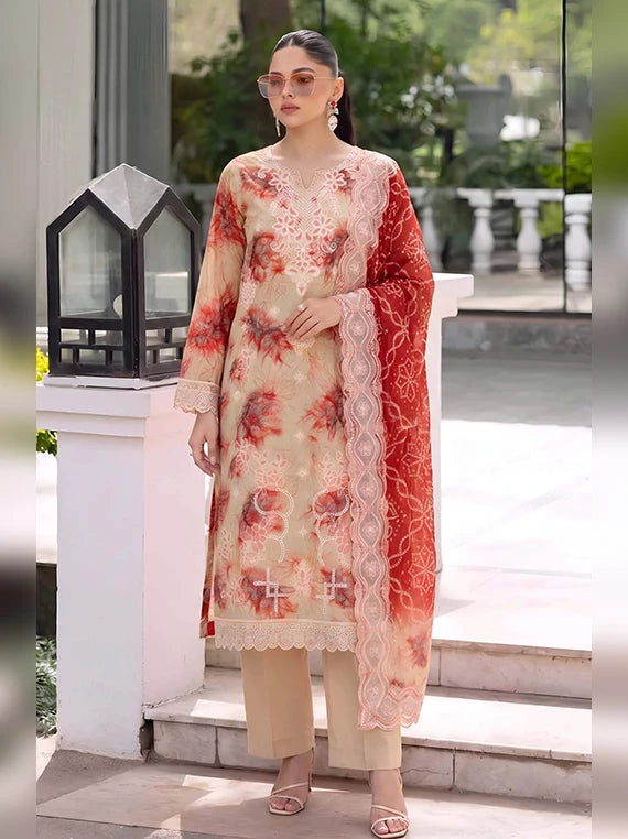 Ayat Embroidered Viscose Boring Unstitched Collection'26 V-3816 (D-06)