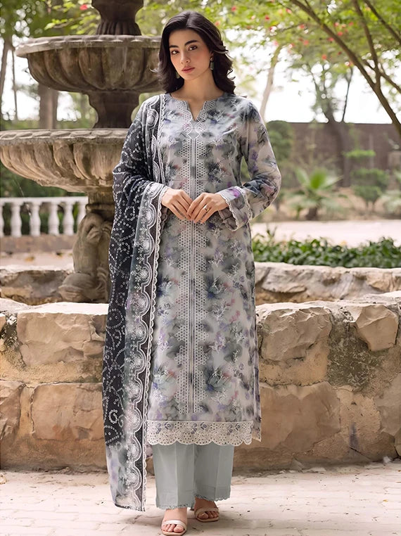 Ayat Embroidered Viscose Boring Unstitched Collection'26 V-3816 (D-07)
