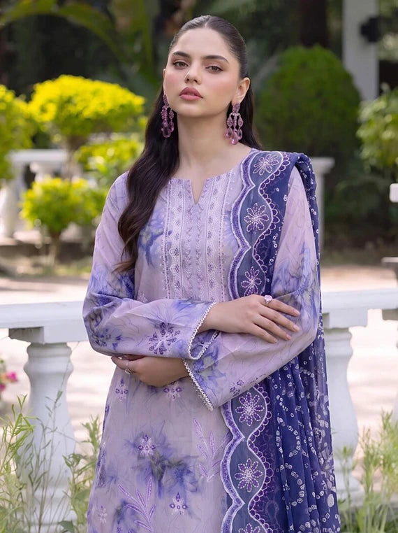Ayat Embroidered Viscose Boring Unstitched Collection'26 V-3816 (D-08)