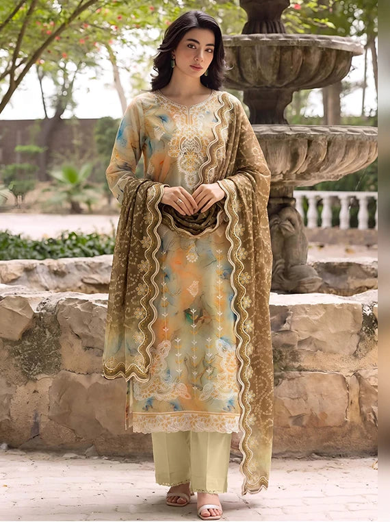 Ayat Embroidered Viscose Boring Unstitched Collection'26 V-3816