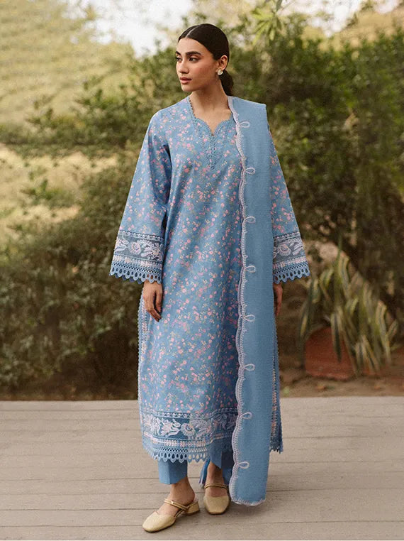 Ayzel Lawn Printed Embroidered Core Collection 2025