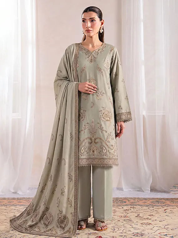 Azure by Fantak Unstitched Lawn Karandi Collection'26 V-549 (D-04)