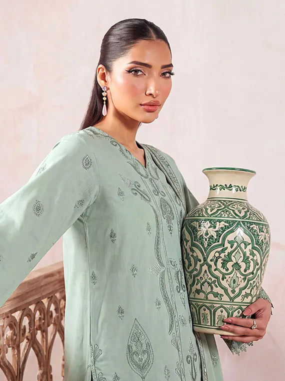 Azure by Fantak Unstitched Lawn Karandi Collection'26 V-549 (D-05)