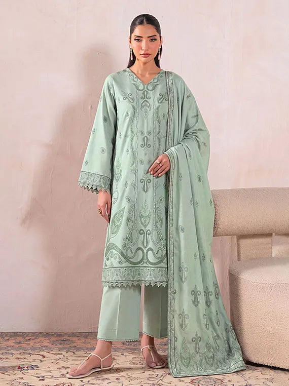 Azure by Fantak Unstitched Lawn Karandi Collection'26 V-549 (D-05)