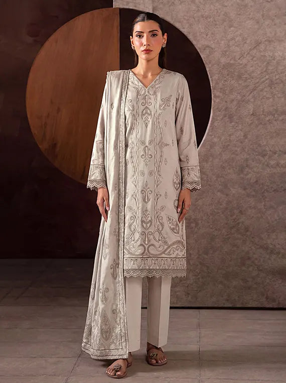 Azure by Fantak Unstitched Lawn Karandi Collection'26 V-549