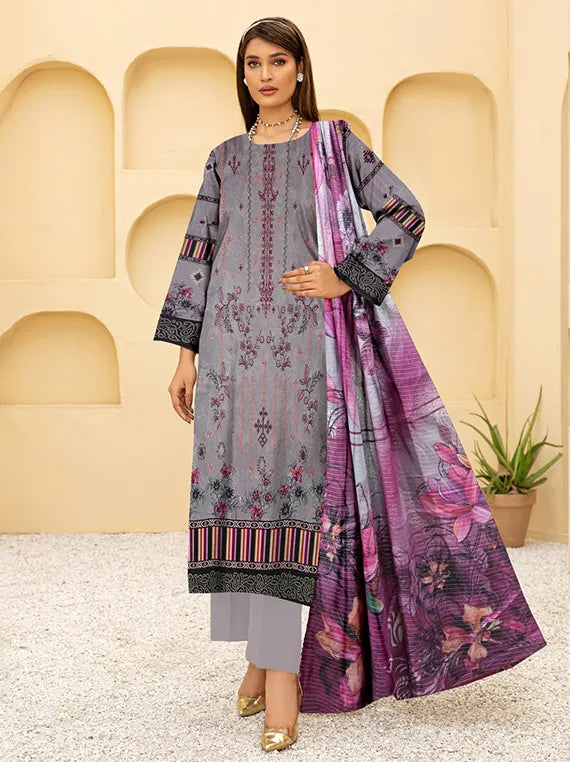 Azure Printed Lawn Collection 2025 by Bin Atta
