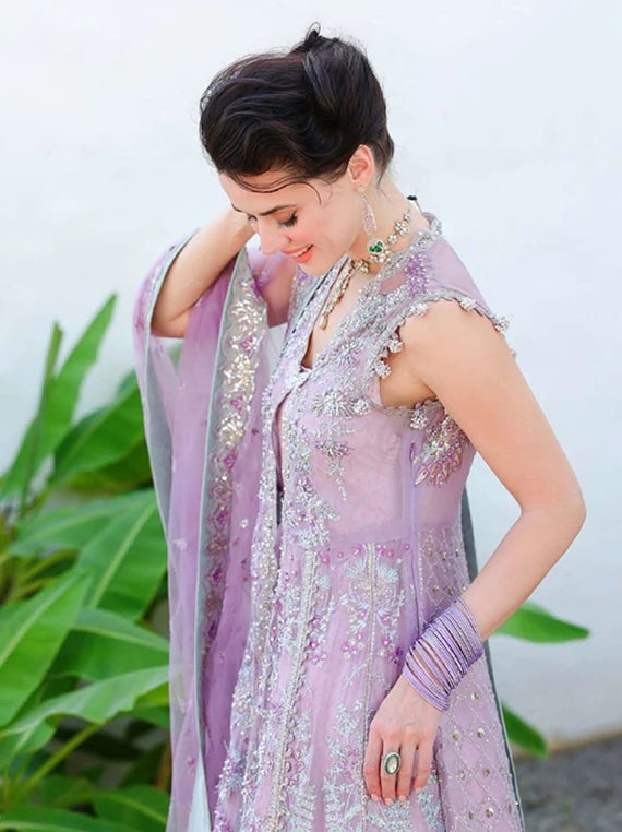 BACHELORETTE CHRONICLES by Mushq Embroidered Unstitched Chiffon'26 (01-Miss Mischief)