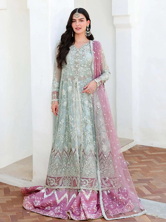 BACHELORETTE CHRONICLES by Mushq Embroidered Unstitched Chiffon'26 (02-Flirty Muse)