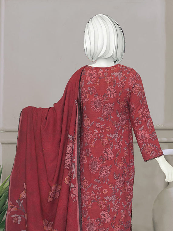 BISMIL Printed Embroidered Dhanak Collection 2025 By ABC (D-02)