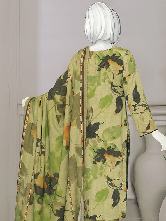 BISMIL Printed Embroidered Dhanak Collection 2025 By ABC (D-03)