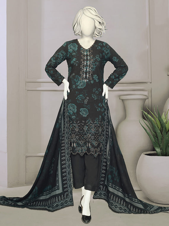 BISMIL Printed Embroidered Dhanak Collection 2025 By ABC (D-07)