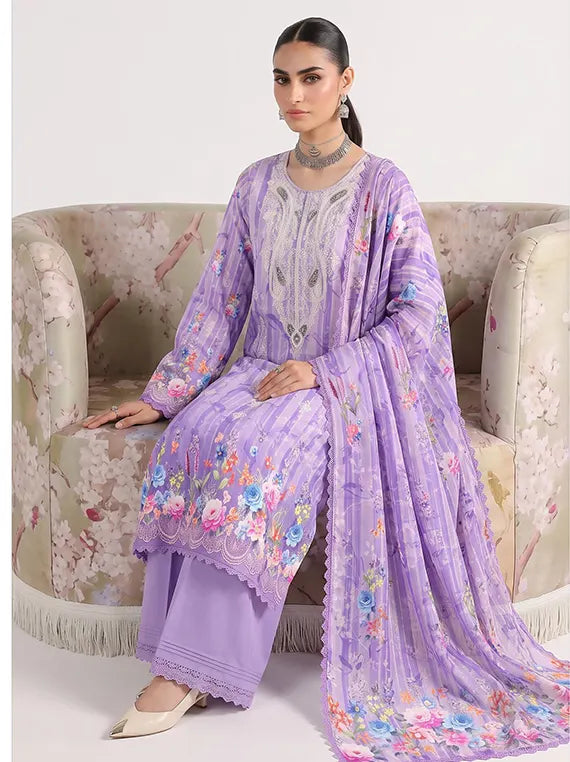 BLOSSOM By Fantak Staple Slub Unstitch Collection 26' Vol-1021 (D-01)