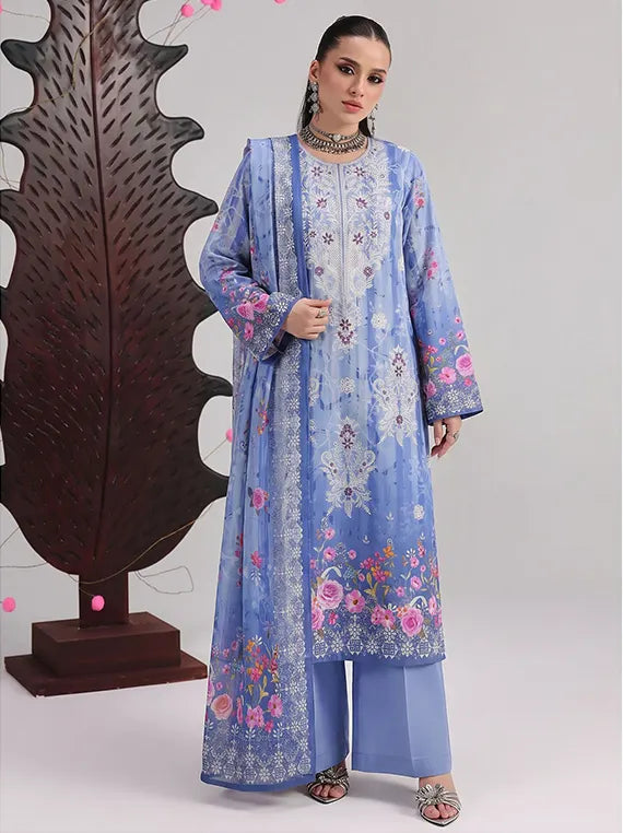 BLOSSOM By Fantak Staple Slub Unstitch Collection 26' Vol-1021 (D-03)