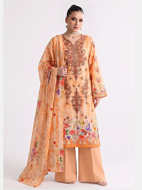 BLOSSOM By Fantak Staple Slub Unstitch Collection 26' Vol-1021 (D-06)