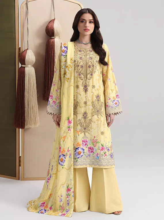 BLOSSOM By Fantak Staple Slub Unstitch Collection 26' Vol-1021 (D-07)