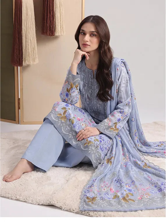 BLOSSOM By Fantak Staple Slub Unstitch Collection 26' Vol-1021 (D-09)