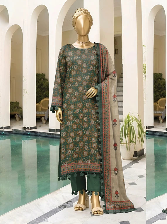 Bali by ABC Khaddar Zarri Unstitched Collectoin'26 Vol-02 (D-02)