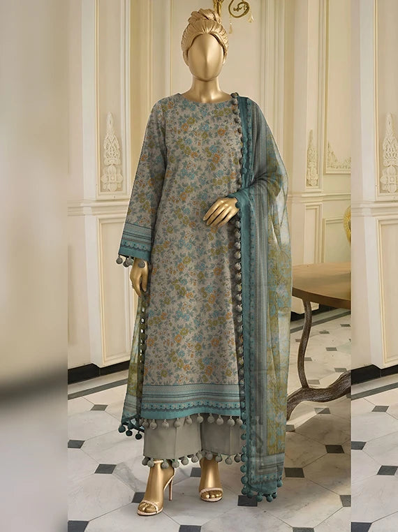 Bali by ABC Khaddar Zarri Unstitched Collectoin'26 Vol-02 (D-03)