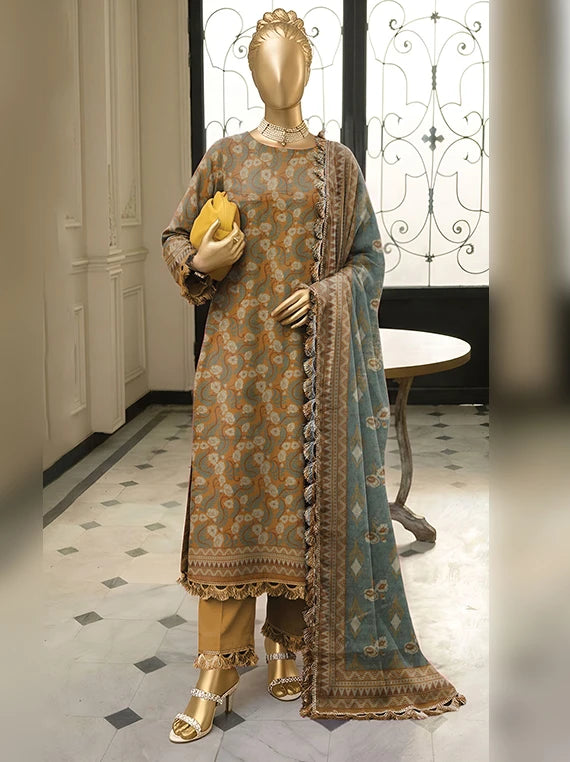 Bali by ABC Khaddar Zarri Unstitched Collectoin'26 Vol-02 (D-06)