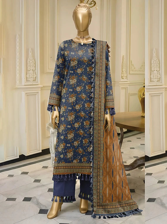Bali by ABC Khaddar Zarri Unstitched Collectoin'26 Vol-02 (D-07)