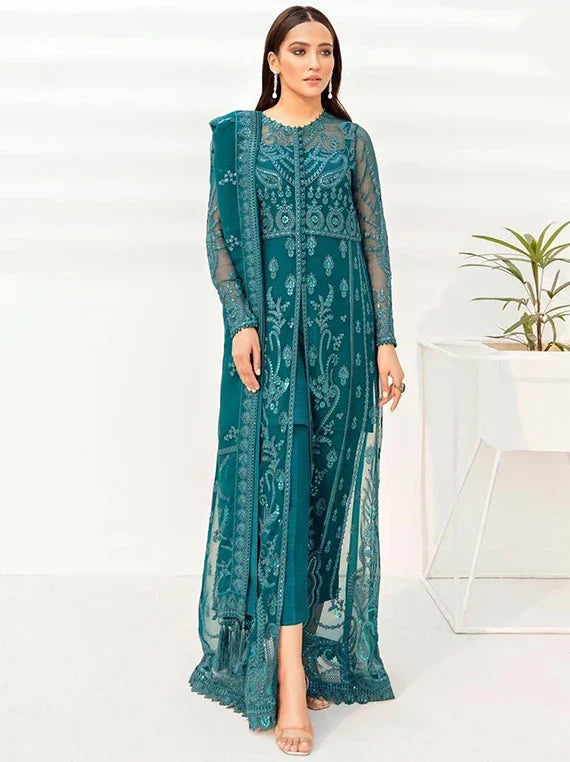 Baroque Chantelle Embroidered Net Chiffon Collection 2026 (Aspen)