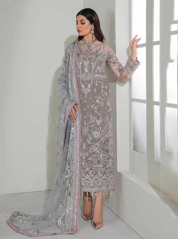 Baroque Chantelle Embroidered Net Chiffon Collection 2026 (SF-184)