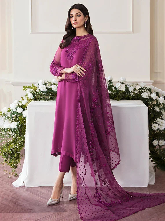 Baroque Chantelle Embroidered Net Chiffon Collection 2026 (UF-291)