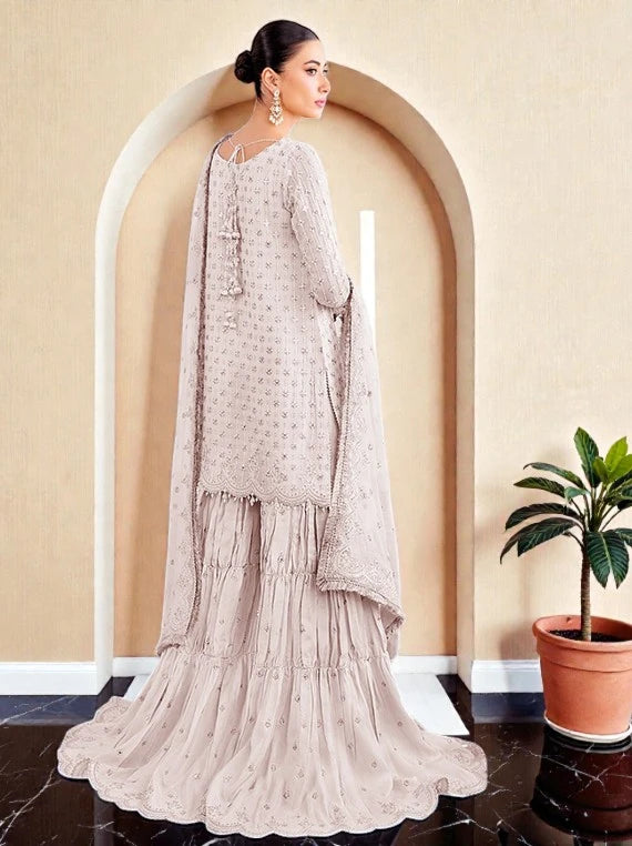 Baroque Elegant Embroidered Chiffon Collection 2026 (UF-687-03)