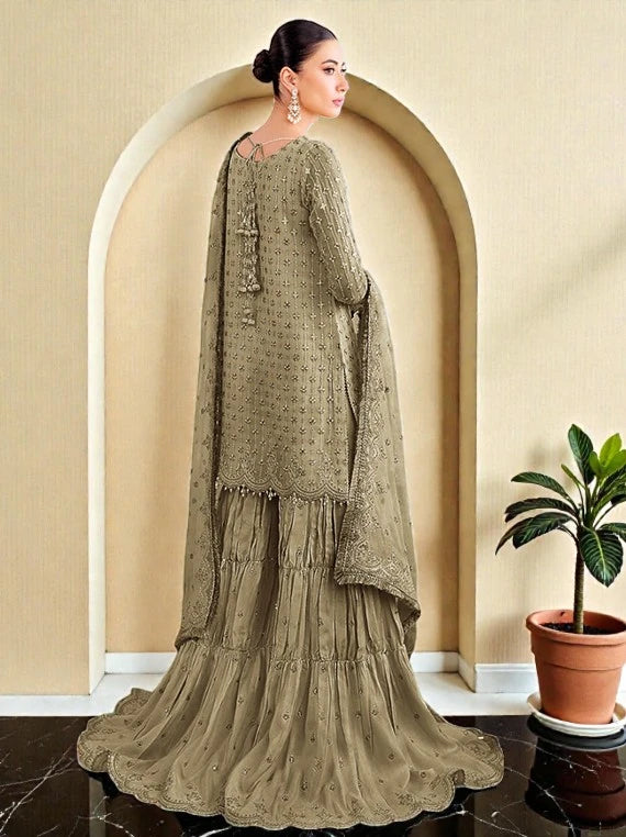 Baroque Elegant Embroidered Chiffon Collection 2026 (UF-687-06)