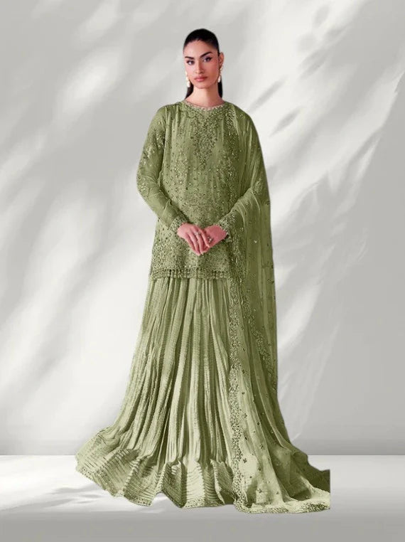Baroque Embroidered Chiffon Collection 2026 (UF-4140-01)