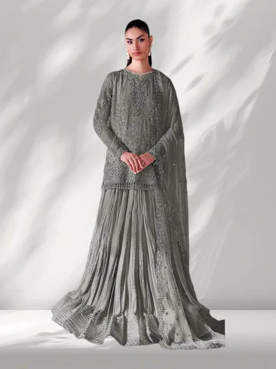 Baroque Embroidered Chiffon Collection 2026 (UF-4140-02)