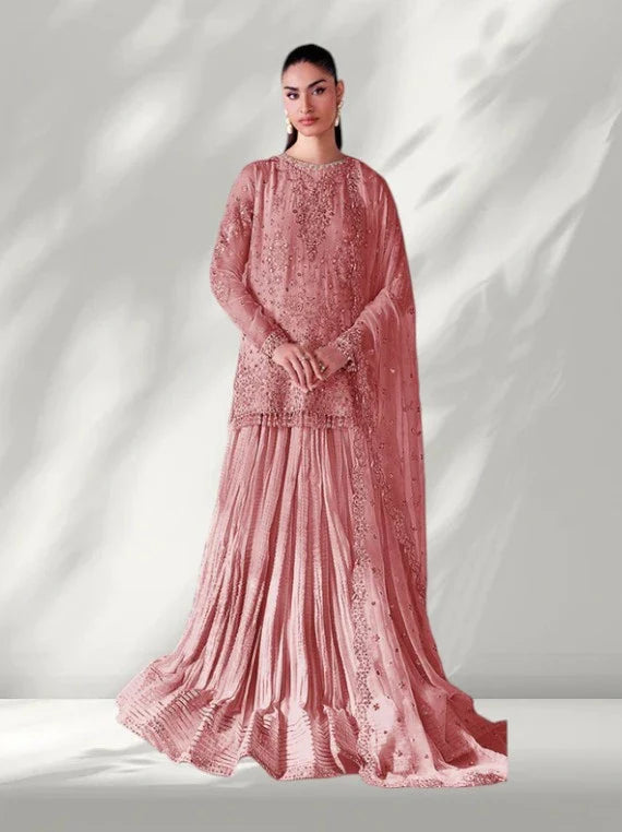 Baroque Embroidered Chiffon Collection 2026 (UF-4140-04)