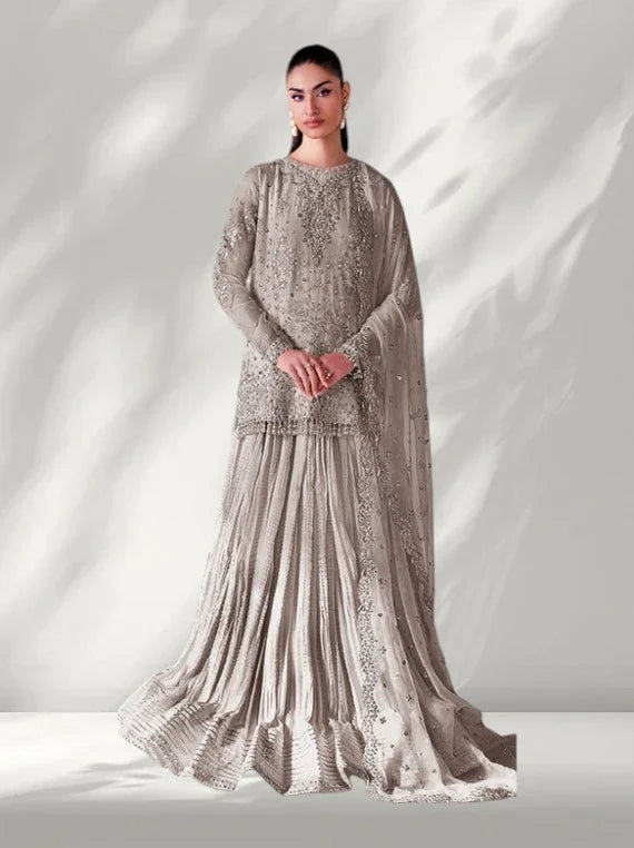 Baroque Embroidered Chiffon Collection 2026 (UF-4140-07)