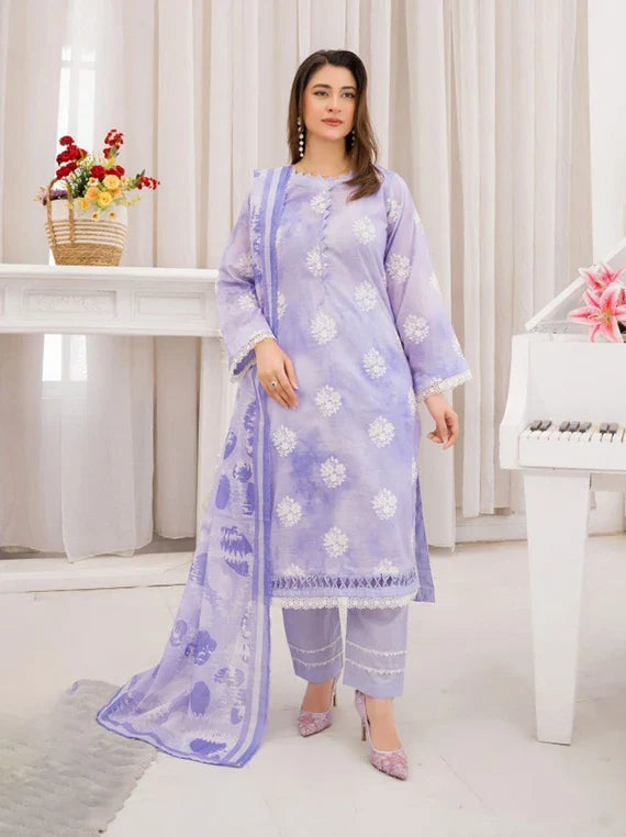 Batik by Abisha Fabrics Slub Lawn Collection 2026 Vol-45 (D-03)