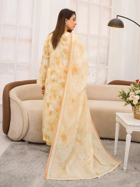 Batik by Abisha Fabrics Slub Lawn Collection 2026 Vol-45 (D-04)