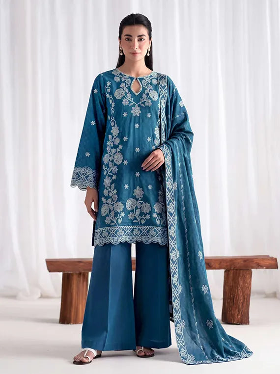 Bella Bilss by Fantak Unstitched Dobby Dhanak Collection'26 V-554 (D-02)