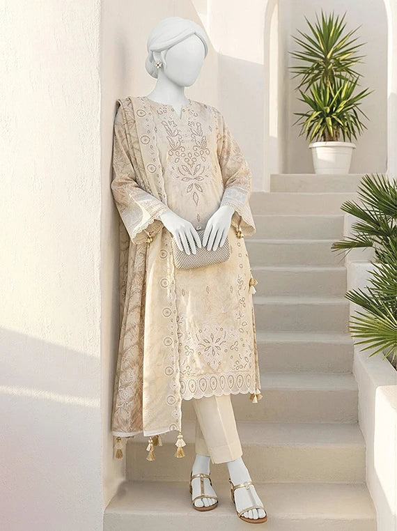 Bhanwar by ABC Winter Embroidered Slub Collection'26 (D-01)