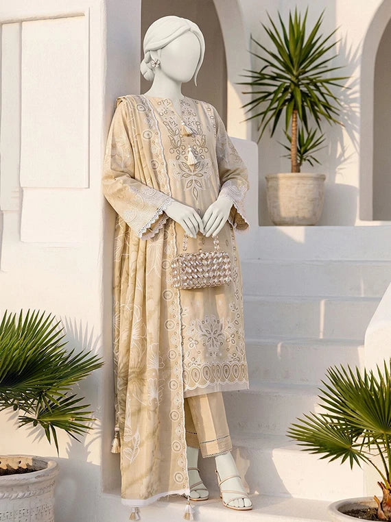Bhanwar by ABC Winter Embroidered Slub Collection'26 (D-06)