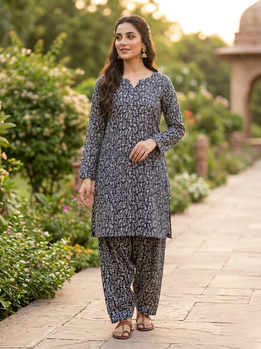 Black And White Printed Lawn Edit 2026 Vol-FA47 (D-06)