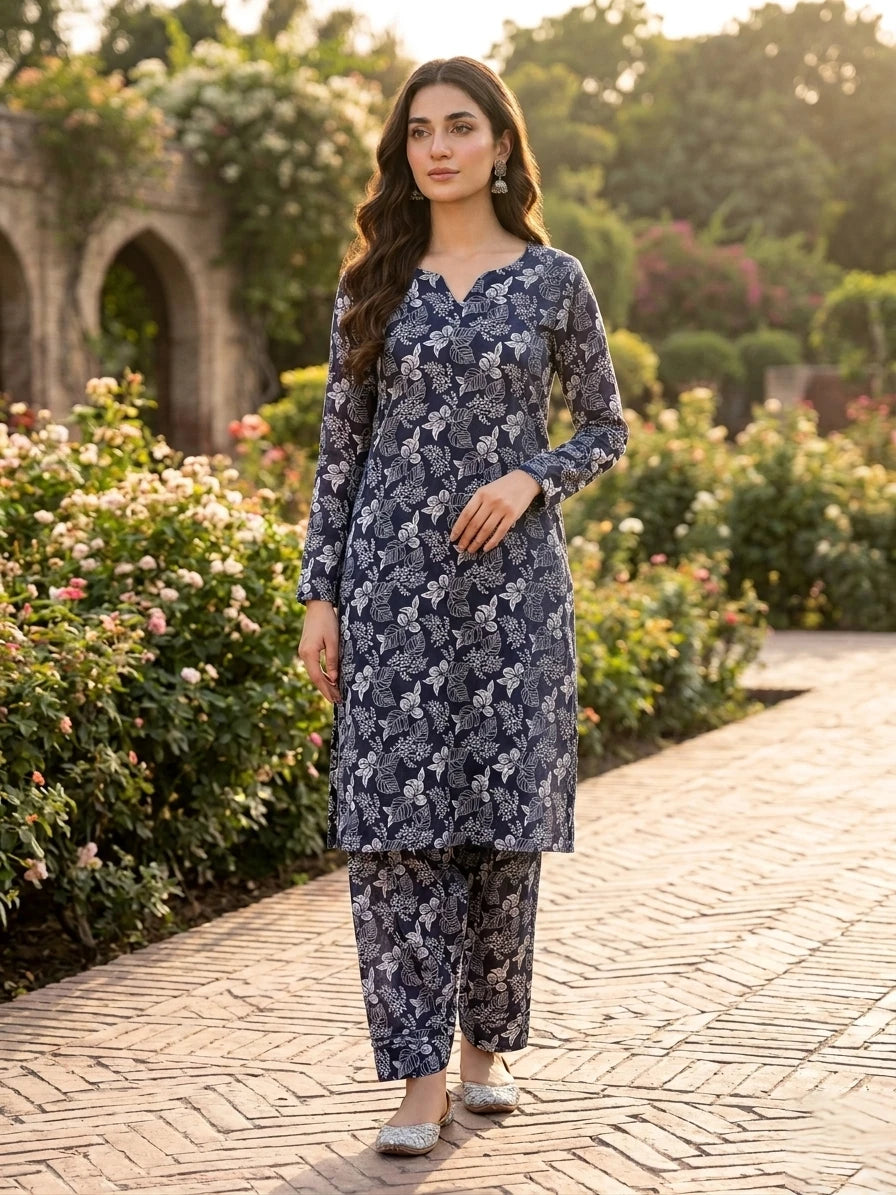 Black And White Printed Lawn Edit 2026 Vol-FA47 (D-19)