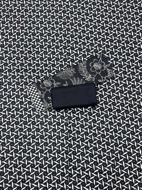 Black and White Printed Lawn Edit 2026 Vol-RL04 (D-03)