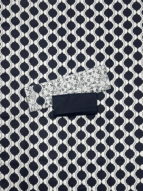 Black and White Printed Lawn Edit 2026 Vol-RL04 (D-04)