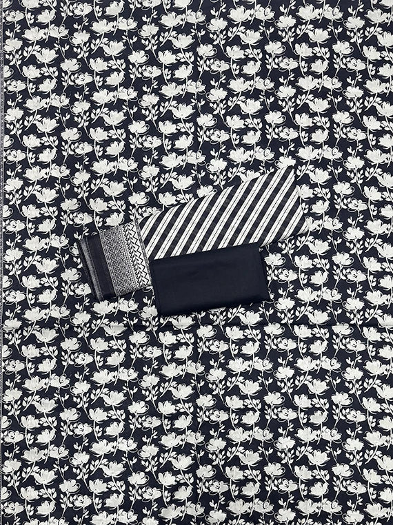 Black and White Printed Lawn Edit 2026 Vol-RL04