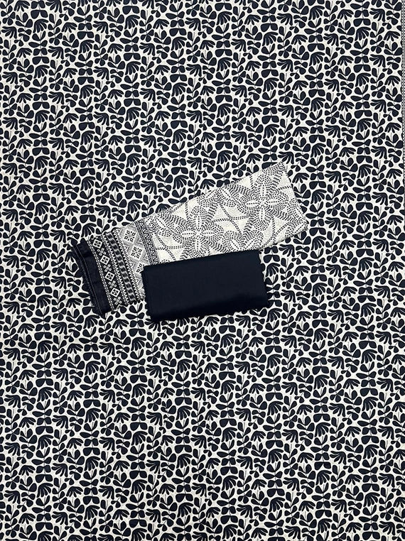 Black and White Printed Lawn Edit 2026 Vol-RL04 (D-09)