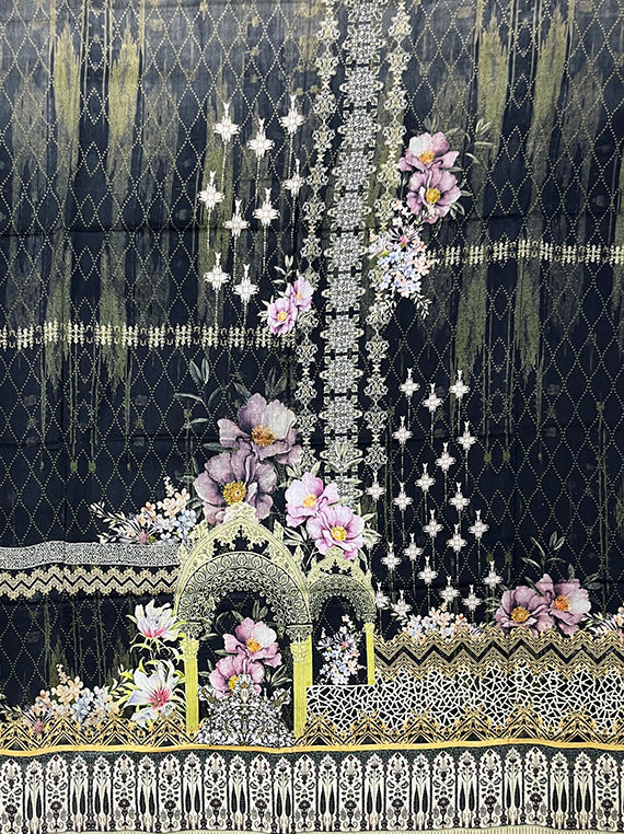 Bloomline All Over Printed Linen Shirt Edit Vol-SM104 (SM104-02)