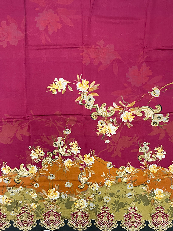 Bloomline All Over Printed Linen Shirt Edit Vol-SM104 (SM104-04)