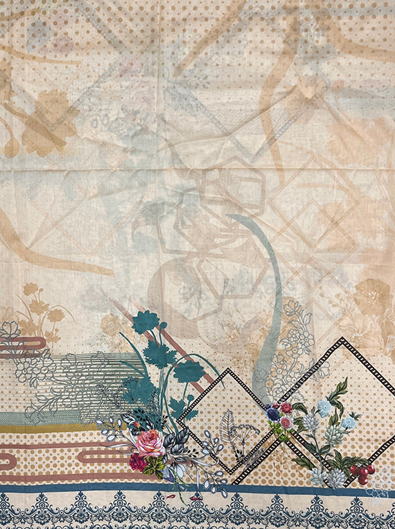 Bloomline All Over Printed Linen Shirt Edit Vol-SM104 (SM104-17)