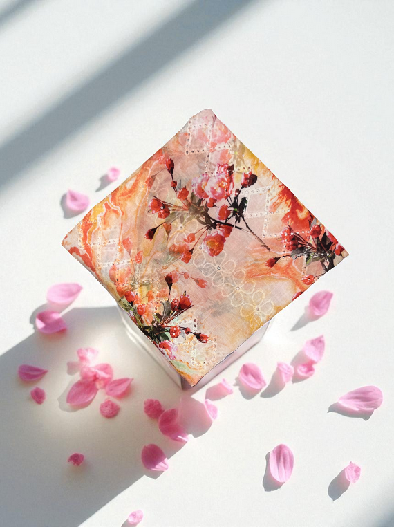 Blossom Printed Chikankari Lawn Shirt Edit25 (NS38-02)